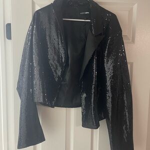 Sequin Black Jacket